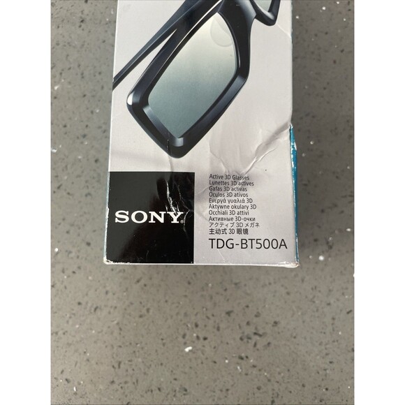 SONY TDG-BT500A 3D Glasses Active Shutter Method Bluetooth for Bravia Untested - Picture 3 of 16